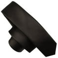 thumbnail image 1 of Corbata estrecha de color puro para hombre, estilo informal, con flechas estrechas (negra), 1 of 7