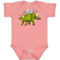 thumbnail image 3 of Inktastic Easter Bunny Stegosaurus with Eggs and Pink Ears Boys or Girls Baby Bodysuit, 3 of 5