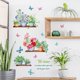 thumbnail image 2 of Conjunto de Pegatinas de Pared Flores Plantas Mariposas ZHCH, 2 of 4