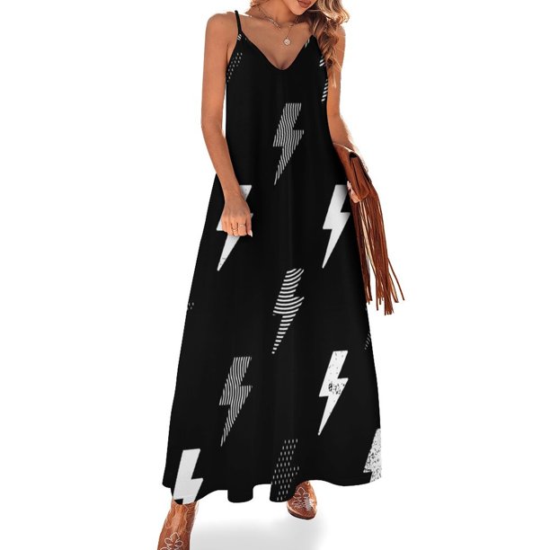 Vestido sin mangas con estampado de truenos, vestidos para ocasiones oficiales, vestidos de fiesta, vestidos de dama para ocasiones especiales