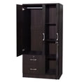 thumbnail image 6 of Better Home Products Symphony Wardrobe Armoire Closet with Two Drawers Tobacco, 6 of 6