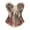 yue866-Beige, variant on Women's Lace up Corset Top Retro Floral Printed Overbust Body Shaper Bustier Corsets Pink S