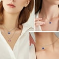 thumbnail image 4 of September Birthstone Necklace Women Blue Heart Necklace Sapphire Crystal CZ 925 Sterling Silver Pendant Jewelry Birthday Mother's Day Gifts Juwaliy, 4 of 10