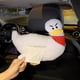 thumbnail image 2 of Soporte para caja de pañuelos de animales de coche de dibujos animados, cubierta de caja de pañuelos de pato blanco lindo, caja de servilletas de papel de animales creativos, contenedor, organizador d, 2 of 5