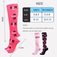 thumbnail image 4 of 3 4 6 pares de calcetines de compresión para mujer y hombre, 20 30 mmHg, calcetines de compresión navideños, 4 of 5