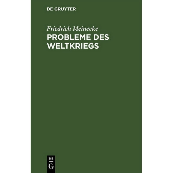 Probleme Des Weltkriegs: AufsÃ¤tze, (Hardcover)
