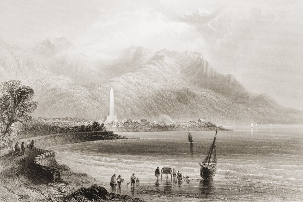 Monument Of General Rofs Ross Trevor IrelandDrawn By WHBartlett Engraved By CCousen From The Scenery And Antiquities Of Ireland By NPWillis And JStirling CoyneIllustrated From Drawings By WHBartlett P