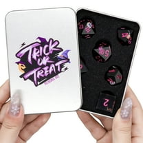SWAJUJA Dark Fantasy Polyhedral DND Dice Set, 7 Pieces