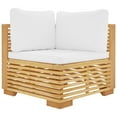 thumbnail image 3 of vidaXL 5 Piece Garden Lounge Set with Cushions Solid Teak Wood, 3 of 5