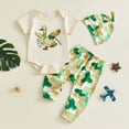 thumbnail image 2 of JUMEYU Newborn Outfit Boy Baby Layette Set Infant Boy Bodysuit Clothes Letter Romper+Pants Newborn Coming Home Outfit 0 3 6 9 12 18 24 Months (Beige,0-3 Months), 2 of 8