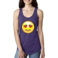 thumbnail image 1 of Normal is Boring - Women's Racerback Tank Top, up to Women Size 2XL - Emoji Heart-Shaped Eyes, 1 of 5