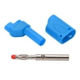 thumbnail image 4 of 10 conectores banana de seguridad aislados de 4 mm de 22.160 con carcasa para pruebas electrónicas (azul), 4 of 14