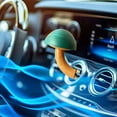 thumbnail image 4 of Blue Solid Wood Mushrooms Car Solid Aromatherapy Car Vent Diffuser Set, 4 of 4