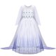 thumbnail image 3 of Disfraces de Halloween de Disney Frozen para niñas, princesa Elsa, Reina de la nieve, vestidos largos elegantes, ropa de fiesta de carnaval, Vestido, 3 of 5