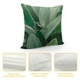 thumbnail image 4 of PRATYUS Tropical Leaves Throw Pillow Covers Decorative Summer Green Succulent Plant Square Outdoor Cushion Cover Pillow Cases for Patio Couch 18x18in, 4 of 5