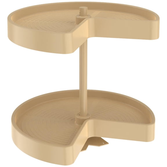 Rev-A-Shelf LD-2472-18BM-15-1 Lazy Daisy Polymer Double 2 Shelf 18" Kidney Shaped Bottom