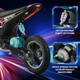 thumbnail image 5 of 24V Dirt Bike,Neche 250W Electric Powered Motorcycle,Ride on Dirt Rocket with Shock Absorption Suspension for Kids Age 13+,Pink, 5 of 9
