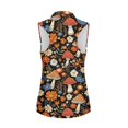 thumbnail image 2 of Whosucclay Mushroom and Daisy Pattern Golf Shirts for Women for Ladies, Quick Dry Sleeveless for Running Outdoor, Soft Casual Tennis Sport Tops, 2 of 8