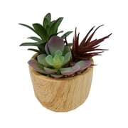 Mainstays 5 inch Artificial Plant, Succulent in Pot, Green Color, Assembled Weight: 17OZ