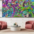 thumbnail image 3 of Idea4wall 3pcs Watercolor Irregular Graffiti Printed Stick Wallpaper Removable Wall Murals Large Wall Stickers for Home Decoration, 48"x72", 3 of 5