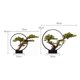 thumbnail image 2 of Árbol de bonsái artificial, decoración de plantas falsas Zen, plantas artificiales en macetas, planta de bonsái de pino for decoración del hogar, exhibición de escritorio, 2 of 5