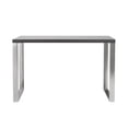 thumbnail image 2 of HomeRoots 556634 47 in. Gray & Silver Wood & Stainless Steel Sled Writing Desk, 2 of 5