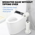thumbnail image 5 of IZEYNO Toilet Paper Holder Stand, Freestanding Toilet Roll Holder, Stainless Steel Paper Storage for Bathroom, 5 of 5