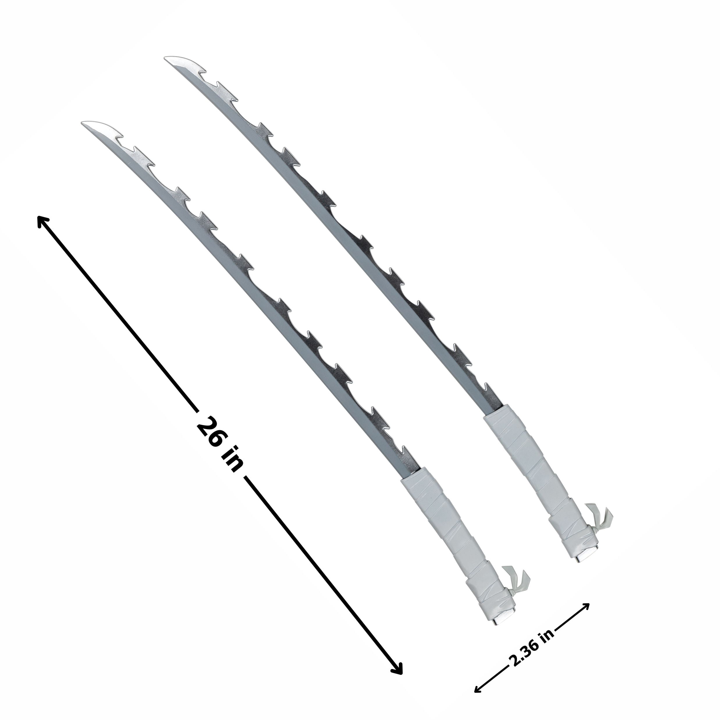 Demon Slayer Inosuke Dual Swords Set Halloween Accessory for Children, One Size, by Disguise