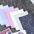 thumbnail image 2 of Matsuzay 50 unids/set película de tarjeta CPP funda de tarjeta pequeña y protección rentable y decoloración de manchas y agua Carpetas de archivos Láser de amor azul, 2 of 6