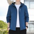 thumbnail image 2 of KaLI_store Jackets for Men Fashion Mens Casual Golf Lightweight Windbreaker Jackets Fall Coat Blue,L, 2 of 5