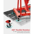 thumbnail image 6 of JoanKaren Hydraulic Engine Hoist,2 Ton Max,Heavy Duty Cherry Picker with 6 Steel Caster,Red, 6 of 6