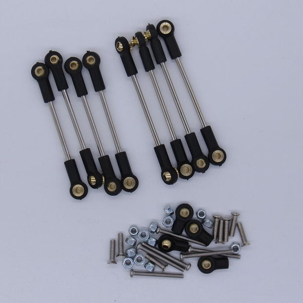 8 Uds Varilla de aluminio para servo de dirección CUTICAT compatibles con WPL B1 Paquete A