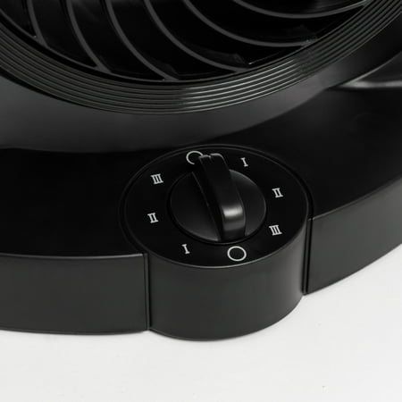 Woozoo Air Circulator Fan - 3 Speed Small Fan - 157 ft² Area Coverage - Black