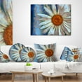 thumbnail image 4 of Designart Hand drawn White Chamomile Flower - Flower Throw Pillow - 12x20, 4 of 5