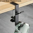 thumbnail image 5 of Desk Mount Bag Holder Hook Clamp Headphone Hanger - Aluminum Headphone Stand with Double Hooks for Table Desk Table Hanging Storage, Under Desk Hook for Headphones, 5 of 6