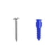 thumbnail image 1 of Taquetes Hillman 1 1/4" Azul 30 Piezas, 1 of 3