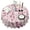 Pink Pioneer Flower, variant on Teal Paisley Pattern Round Tablecloth 60"x60",Wrinkle Wipeable Table Cloth for Kitchen Dining Room Picnic Patio Party