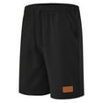 thumbnail image 4 of FRSASU Mens Athletic Shorts Casual Stretch Waffle Workout Gym Shorts Running Basketball Shorts with Pockets Black, 4 of 9