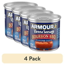 (4 pack) Armour Burbon Barbecue Vienna Sausage, 4.6 oz Can