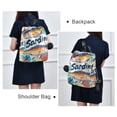 thumbnail image 4 of FORMRS Women's Travel Backpack Purse Anti-Theft Hidden Pockets Casual Shoulder Bag, Yellow Sardines Pattern, 4 of 7