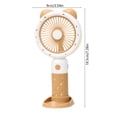 thumbnail image 2 of Lunxisen 3 Pcs Handheld Fan Rechargeable Portable Cooling Fan for Outdoor Travel Personal Desk Use USB Operated Mini Fan Quiet Air Circulator, 2 of 7