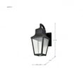 thumbnail image 3 of Nuvo Lighting Lawrence 1 Light Small Wall Lantern Matte Black with Clear Seeded Glass, 3 of 20