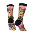 thumbnail image 3 of Goofa Cute Pigs Sunflower Printed Men's Crew Socks, Soft Durable Breathable Moisture-Wicking with Odor Control Cotton socks, 3 of 9