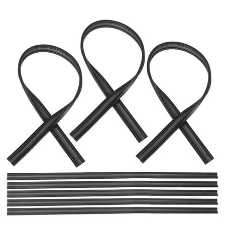 8pcs Windshield Wiper Rubber Refills 65cm Black Blades Inserts