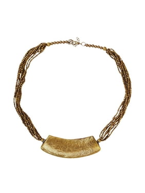 Mogul Bohemian Fashion Vintage Goldtone Traditional Indian Beaded Necklace