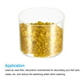 thumbnail image 4 of Unique Bargains 320g/0.7Lbs Gravier Décoratif en Verre Irrégulier Sable Pierre Jaune, 4 of 5