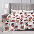 thumbnail image 4 of KLL Fleece Blanket Plush Throw Blanket Cute Cat And Christmas Gift ,Soft Fuzzy Cozy Flannel Blanket for Couch Sofa Bed.(60"x50" ), 4 of 7