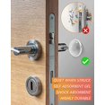 thumbnail image 2 of Bouchon de Poignée de Porte Murale, 6 x Bouchon de Porte Murale Transparent, Coussin de Protection Mural Rond, Tampon de Porte, Bouchon de Porte Adhésif, Amortisseur de Porte, 2 of 5