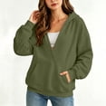 thumbnail image 6 of QQZ 2026 Fall Winter Wrap V Neck Pullover Hoodies For Women, Loose Sweatshirt For Women, Comfy Hoodies For Women With Kangaroo Pocket, 6 of 7