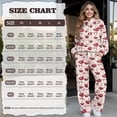 thumbnail image 7 of Xixirimido Heart Cherries Pink Print Women's 2 Piece Outfits Lounge Set Mock Neck Long Sleeve Sweatshirt With Wide Leg Pants Sweatsuits Fall Fashion Airport Tracksuit, Small, 7 of 7